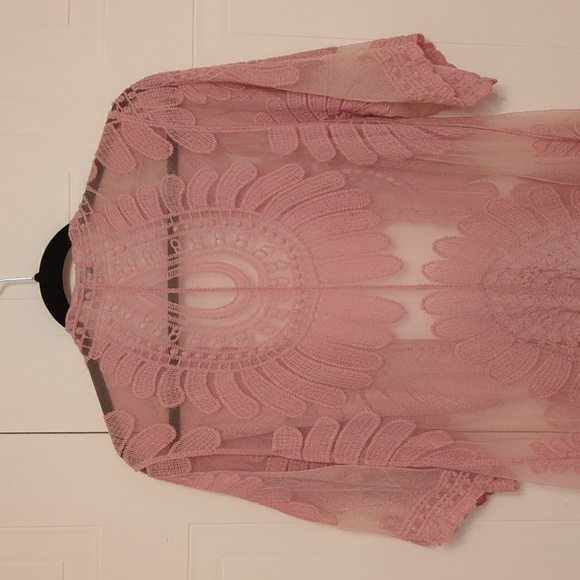 Dusty rose cover up or robe - Picture 6 of 6